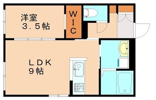 ミオーナ板付の物件間取画像